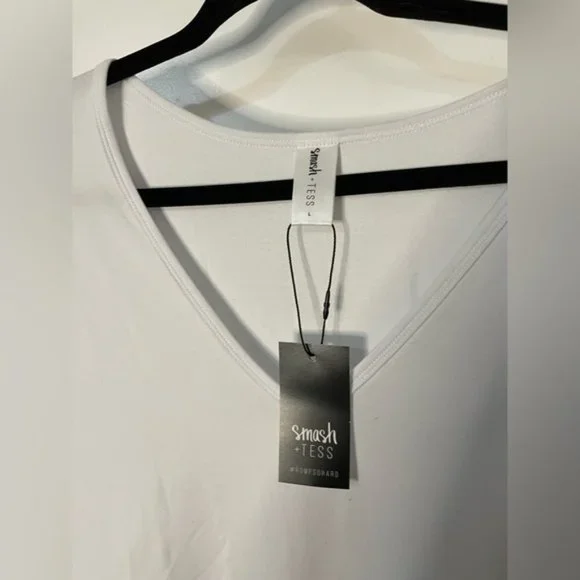 SMASH + TESS BNWT White Shorty Ruffle Edge Romper Bridal XL - Picture 2 of 4